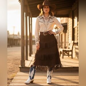 Guess Denim Blue and White Winged Heeled Boots